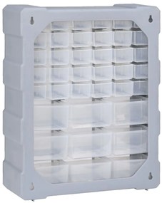Caixa organizadora com 39 gavetas 38x16x47 cm