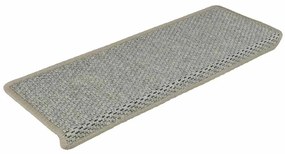 Tapetes escada adesivos aspeto sisal 30 pcs 65x21x4 cm verde