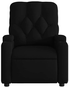 Poltrona de massagens reclinável tecido preto