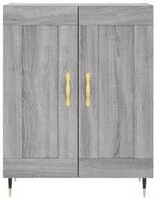 Armário alto 69,5x34x180 cm derivados de madeira sonoma cinza