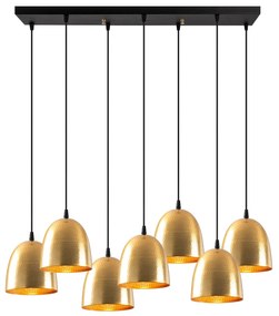 Candeeiro de Teto Tattoo – Dourado – 85 x 35 cm