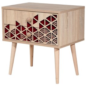 Mesa de Cabeceira Two – Carvalho Sonoma – 60x61x40 cm