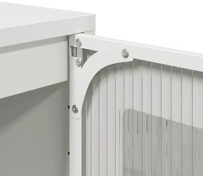 Móvel alto 68x39x111,5 cm aço branco