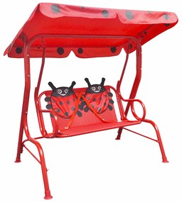 Banco baloiço infantil vermelho