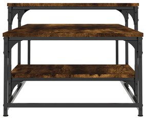 Mesa de centro 102x60x45 cm derivados madeira carvalho fumado