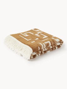 Jacquard Bedspread Fran with Fringed Hem