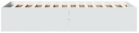 Estrutura de cama 90x190 cm derivados de madeira branco