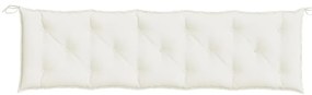 Almofadões banco jardim 2pcs 180x50x7cm mesclado tecido creme