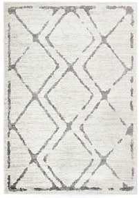 vidaXL Tapete 80x150 cm PP creme e cinzento