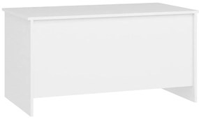 Mesa de centro 102x55,5x52,5 cm madeira processada branco