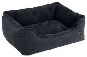 Cama de cão para cães grandes 110 x 75 x 27 cm cinzento escuro