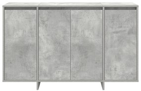 Buffet Cinzento em Betão Cinzento Betão Madeira Derivada