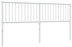 Cabeceira de cama 180 cm metal branco