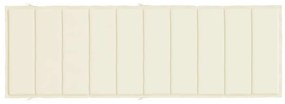 Almofadão p/ espreguiçadeira 186x58x4 cm tecido oxford creme