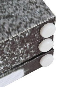 Biombo dobrável autocarro londrino 120x170 cm preto e branco