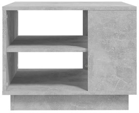 Mesa de centro 55x55x43 cm aglomerado cinzento cimento