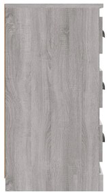 Aparadores 2 pcs derivados de madeira cinzento sonoma