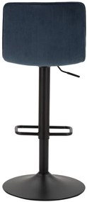 CONJUNTO DE 2 BANCOS DE BAR 43X49,5X85,5-107 (ASSENTO CM 61-82,5 CM) AZUL