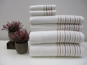 6 Toalhas de banho jacquard - 550 gr/m2 - 100% algodão