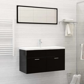 vidaXL Lavatório embutido c/ torneira 91x39x18 cm cerâmica branco