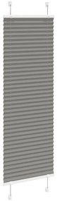 Antracite Plissada Cega 50x150 cm Largura Tecido 49,4 cm