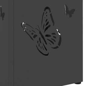 Suporte para Guarda-Chuva Preto Metal Médio Inlays Decorativas