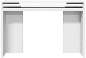 Mesas de encastrar 3 pcs derivados de madeira branco