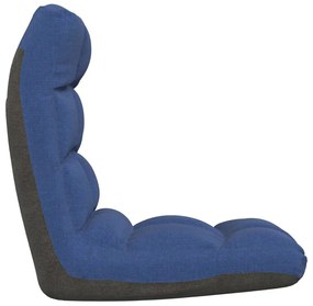 Colchão/cadeira de piso dobrável tecido azul