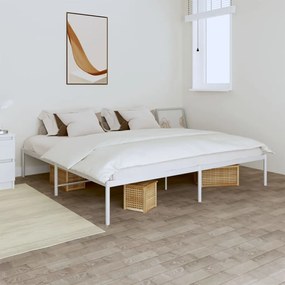 Estrutura de cama metal 200x200 cm branco