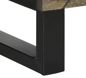 Aparador alto 40x33x110 cm madeira de mangueira maciça preto