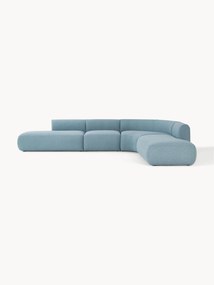 Sofá de canto modular XL em bouclé Sofia