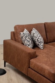 **** Sofá de Canto Porto Corner – Camel – 155 cm x 314 cm x 200 cm

**