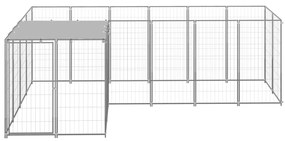 Canil 4,84 m² aço prateado
