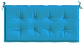 Almofadão p/ banco de jardim 100x50x3cm tecido oxford azul