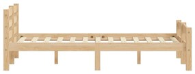 Estrutura de cama 120x200 cm pinho maciço
