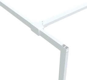 Divisória de chuveiro vidro transparente ESG 90x195 cm branco