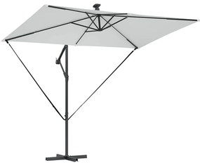 Guarda-sol de Bananeira Cantilever Areia 294 x 200 x 254 cm