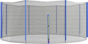Rede de substituição para trampolins com Ø 426 cm, (NÃO INCLUIDO) 8 postes verticais, rede de segurança para trampolins, com abertura com fecho de cor
