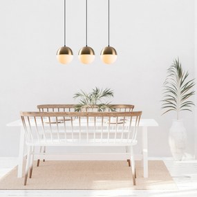 Chandelier Bastos – Branco Vintage – 70 x 20 cm