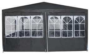 Tenda de Festa 12 lados antracite 8x4 m PE