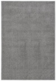 vidaXL Tapete de pelo curto 160x230 cm cinzento
