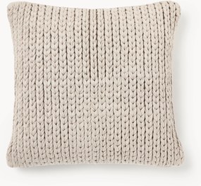 Capa de almofada artesanal em malha grossa Adyna