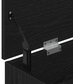 Banco sapateira 102x30,5x45 cm carvalho preto