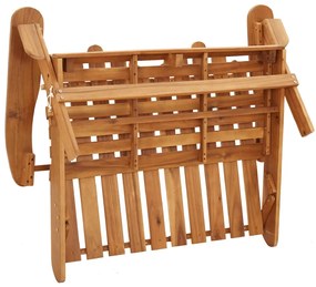 4 pcs conjunto lounge de jardim Adirondack acácia maciça