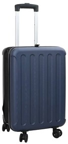 vidaXL Mala Dobrável com Casca Dura 20'' Azul Escuro 34x23x55.5 cm ABS