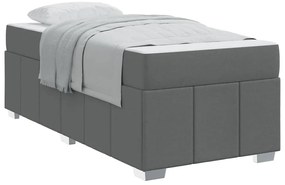 Estrutura da Cama Cinzento escuro 120 x 190 cm tecido