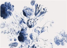 Papel de parede não tecido Royal Blue Flowers II
