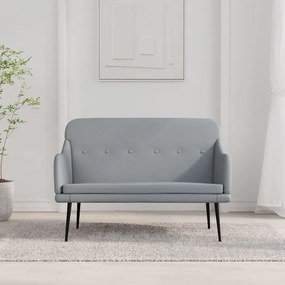 351483 vidaXL Banco 110x76x80 cm tecido cinzento-claro
