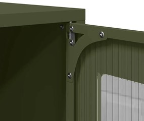 Móvel de TV 68x39x60,5 cm aço verde azeitona