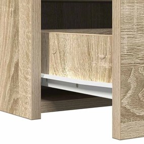 Mesa de Maquiagem Suspensa Carvalho Sonoma 83x40x70 cm